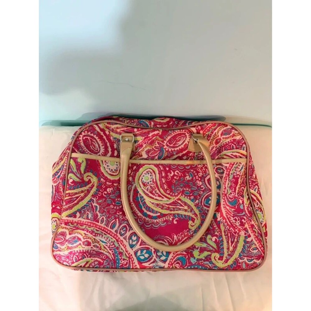 Paisley weekender overnight bag tote - Picture 2 of 6